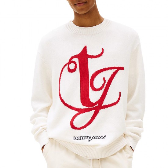TOMMY JEANS REG MONOGRAM CNECK SWEATER ΑΝΔΡΙΚΟ