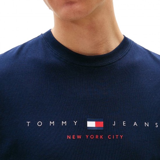 TOMMY JEANS REG FLAG LINEAR SS TEE ΑΝΔΡΙΚΟ