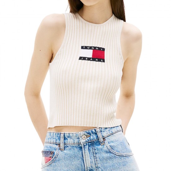 TOMMY JEANS RIB RACER TANK ΜΠΛΟΥΖΑ TOMMY JEANS RIB RACER TANK ΜΠΛΟΥΖΑ