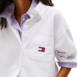 TOMMY JEANS OVS BADGE OXFORD SHIRT EXT