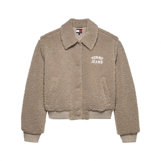 TOMMY JEANS TEDDY VARSITY BOMBER ΓΥΝΑΙΚΕΙΟ
