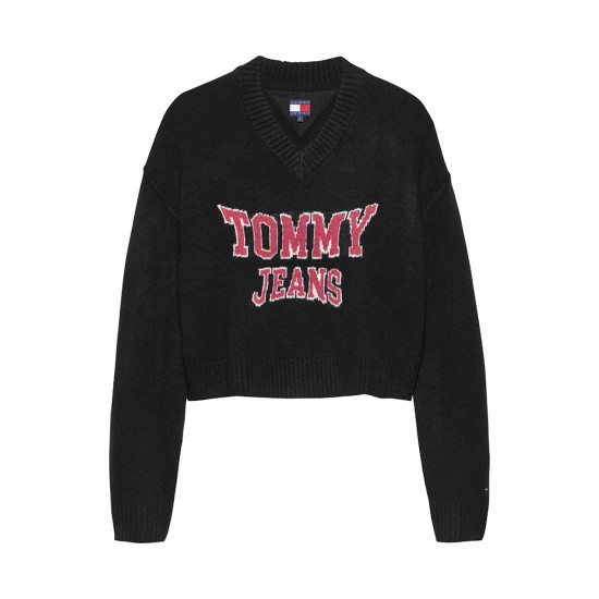 TOMMY JEANS VARSITY VNECK SWEATER ΓΥΝΑΙΚΕΙΟ
