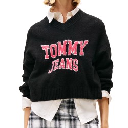 TOMMY JEANS VARSITY VNECK SWEATER ΓΥΝΑΙΚΕΙΟ
