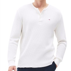 TOMMY JEANS REG WAFFLE HENLEY LS TEE ΑΝΔΡΑΣ