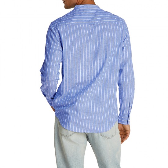 TOMMY JEANS LINEN MIX BND STP SHRT EXT ΑΝΔΡΙΚΟ