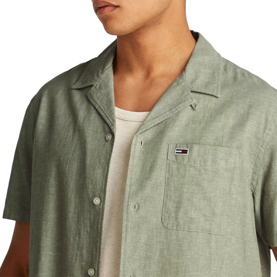 TOMMY JEANS LINEN BLEND CAMP SS EXT ΑΝΔΡΙΚΟ