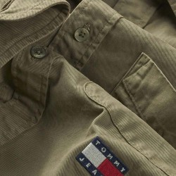 TOMMY JEANS REG WASHED TWILL SHIRT ΑΝΔΡΙΚΟ