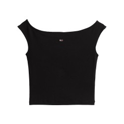 TOMMY JEANS BOAT NECK TOP SS EXT ΜΠΛΟΥΖΑ