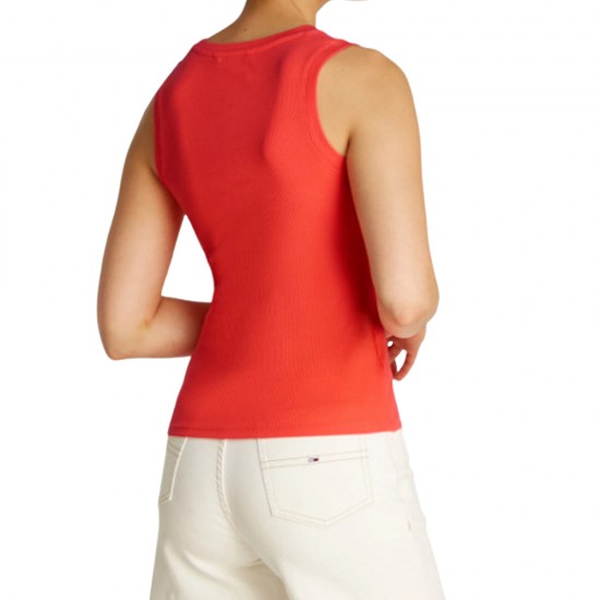 TOMMY JEANS ESSENTIAL RIB TANK EXT ΜΠΛΟΥΖΑ