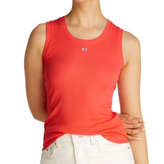 TOMMY JEANS ESSENTIAL RIB TANK EXT ΜΠΛΟΥΖΑ